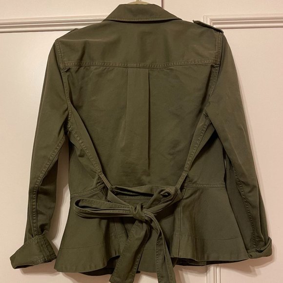 NWOT J.Crew Olive Cropped Fatigue Jacket - Picture 11 of 11